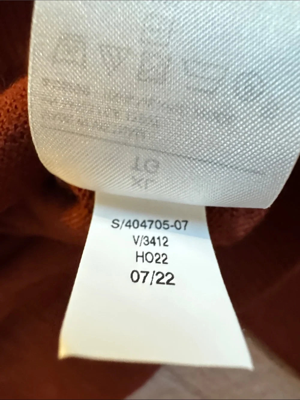 Banana Republic Men's XL 100% Merino Wool Burnt Orange Crewneck Sweater